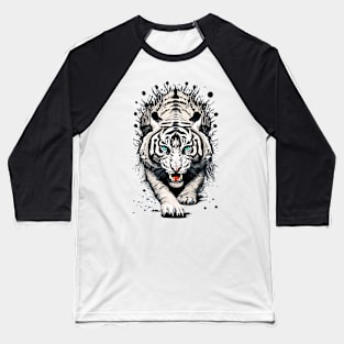 white tiger Baseball T-Shirt